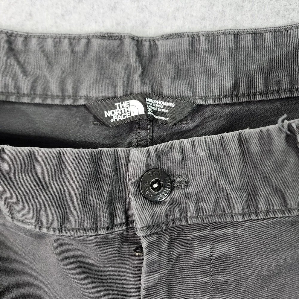 North Face Hiking Pants Men 36x30 Performance Zip Pocket‎ Stretch Cotton Blend